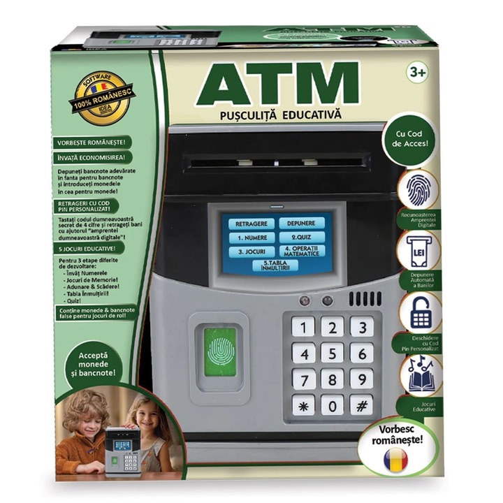 Pusculita Bancomat Inteligent: Invata si Economiseste Distractiv