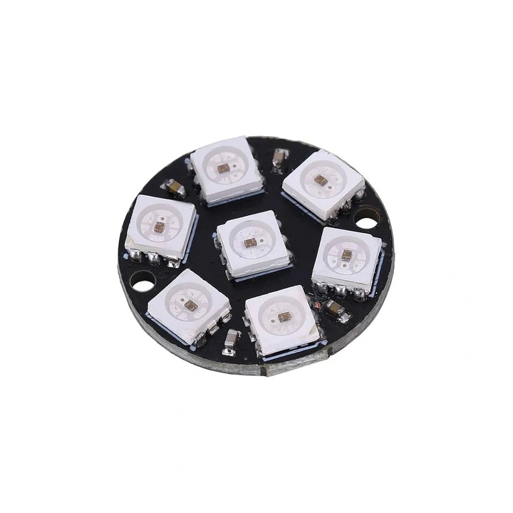 Modul LED WS2812B Model 5050 RGB Forma Circulara 7 Bit