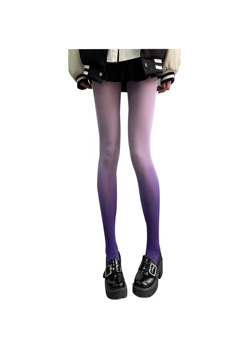 Dresuri dama, gradient, roz pal, nylon, marime universala