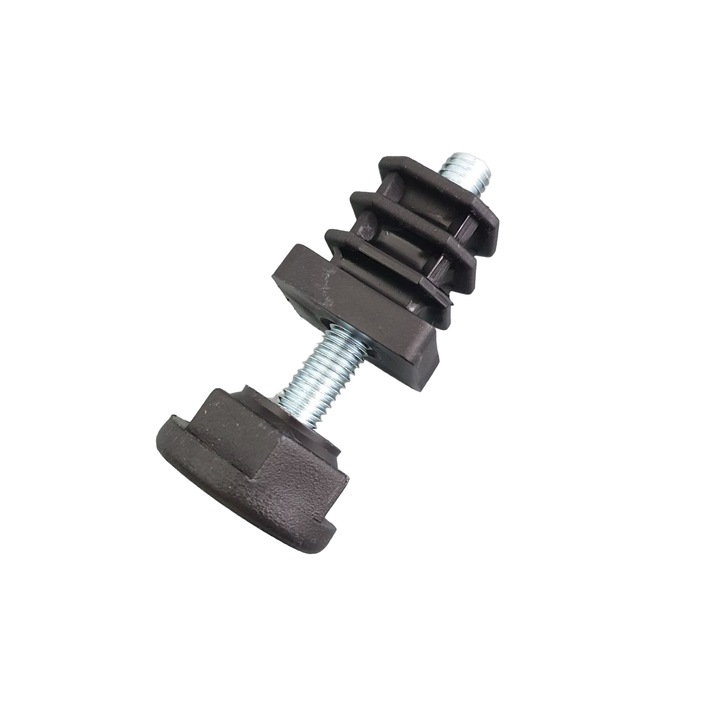 Set 4 picioare reglabile pentru profil 20x20mm cu Filet M8, H75mm