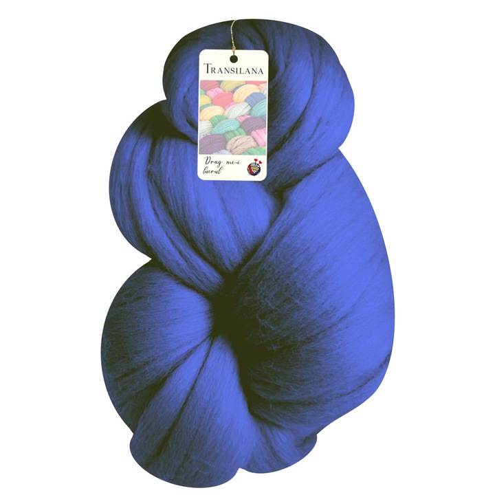 Banda lana, Transilana, 100% lana merinos, culoare Albastru regal G1014, 100g, 4m