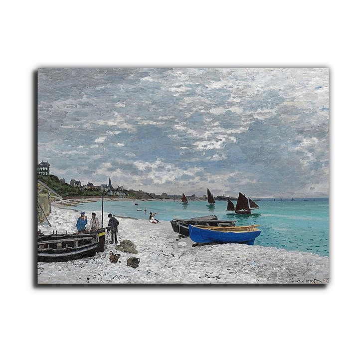 Claude Monet: Tengerpart Sainte-Adresse-nél, vászonkép, 85x65