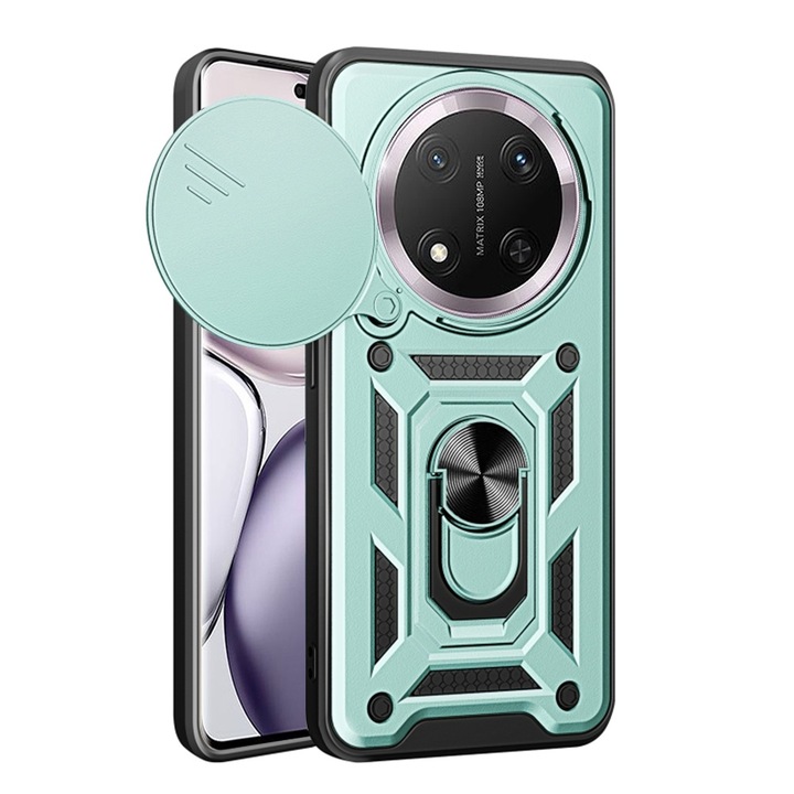 Кейс за Honor Magic7 Lite / X9c - Techsuit CamShield Series - Green