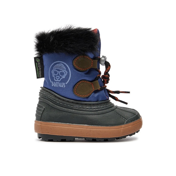 Cizme copii, Boatilus, 28903, Sintetic, Albastru, Verde