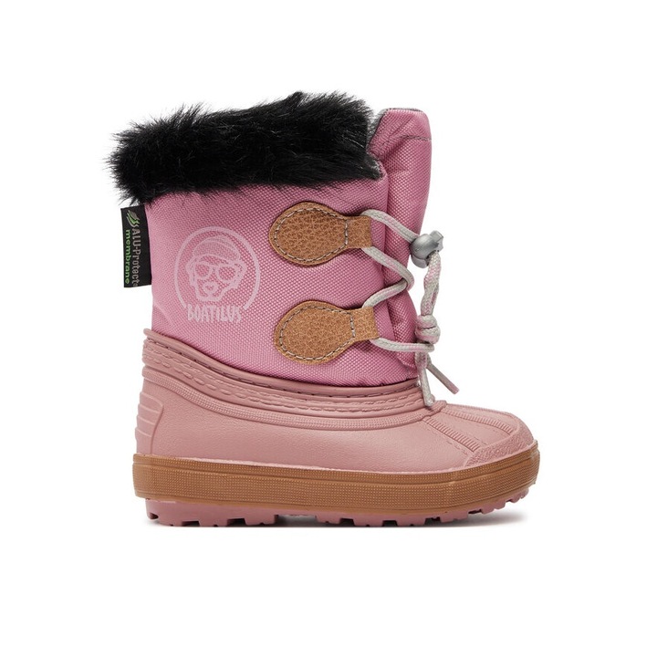 Cizme copii, Boatilus, 28880, Sintetic, Roz