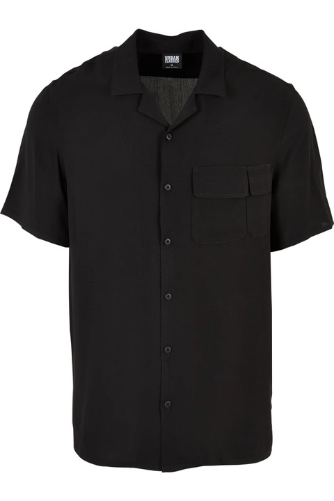 Urban Classics Camp férfi ing, fekete, Fekete