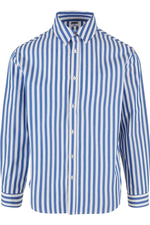 Urban Classics férfi ing, fehér/kék, Fehér