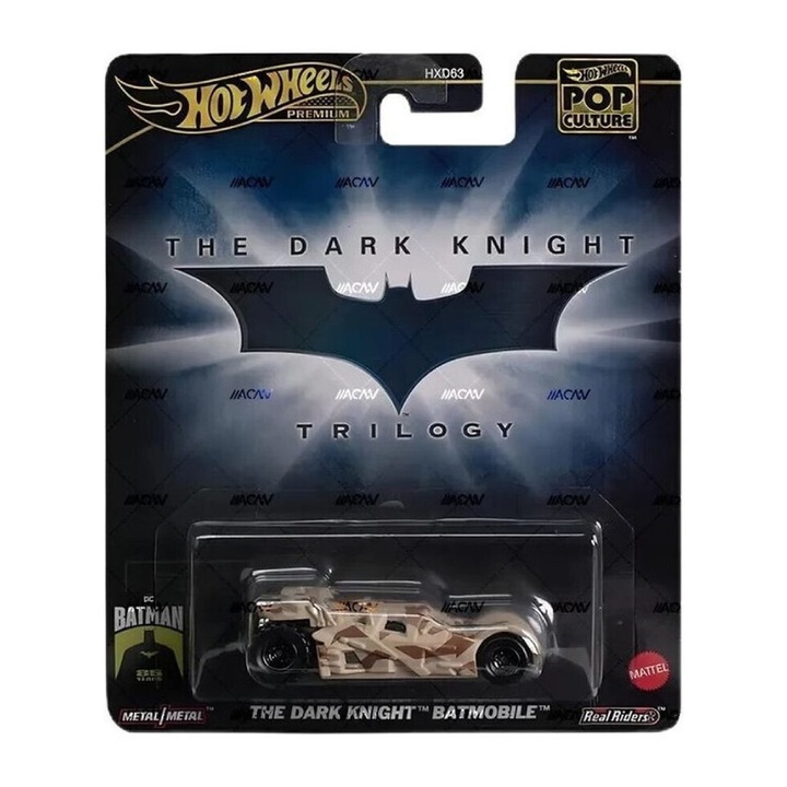Hot Wheels popkultúra A sötét lovag trilógia Batmobile (HXD97)