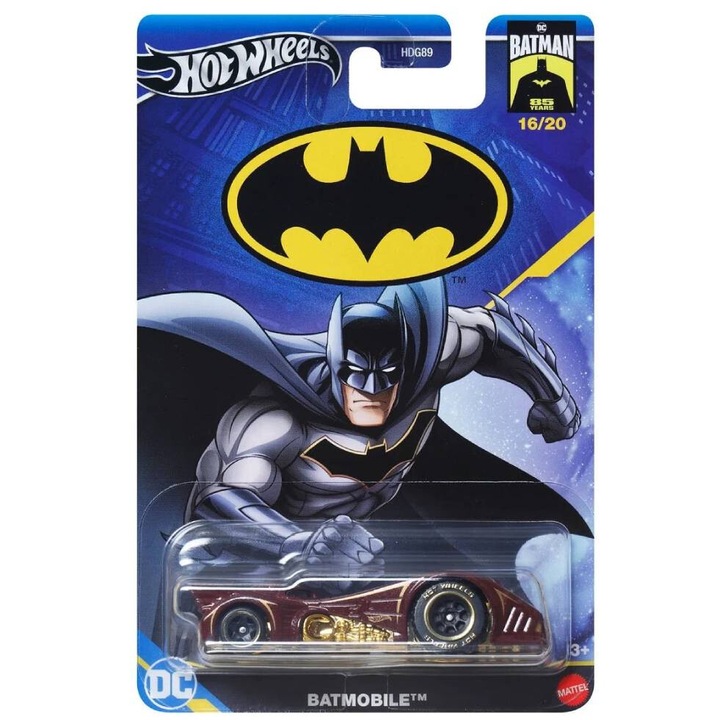 Masinuta Hot Wheels DC Batman 85 Years Batmobil (HRW31)
