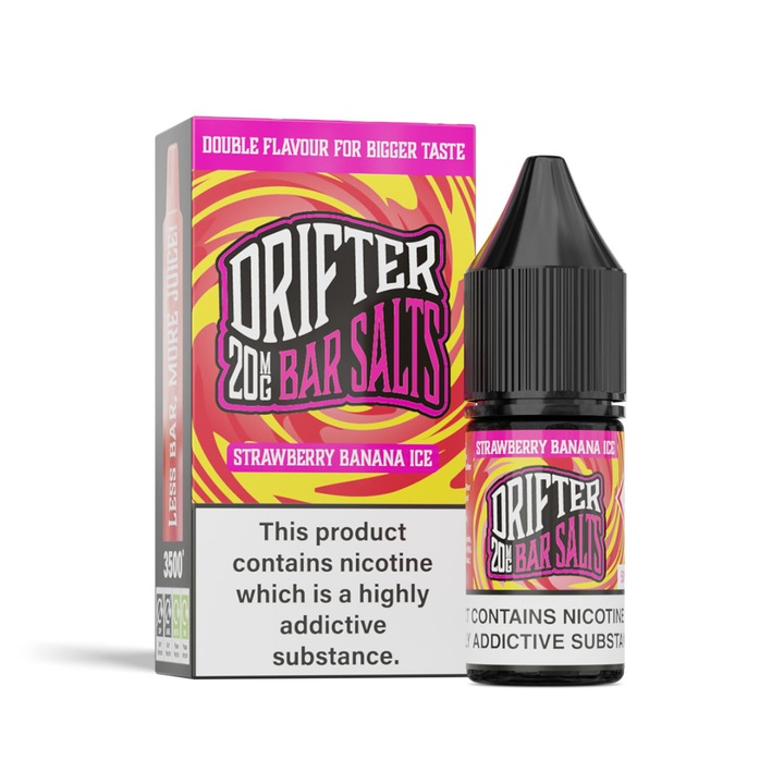 Lichid Tigara Electronica - DRIFTER Bar Salts, Strawberry Banana Ice, 20mg, 10ml