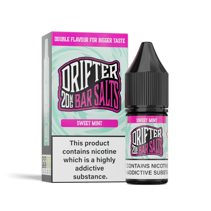 Lichid Tigara Electronica - DRIFTER Bar Salts, Sweet Mint, 20mg, 10ml