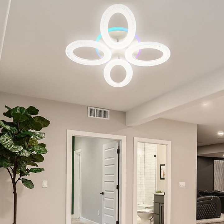 Lustra led 4 Ellipse 108W model ACR-8062RGB