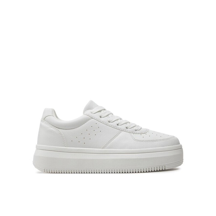 Pantofi copii, Leaf, 80483, Piele naturala, Alb