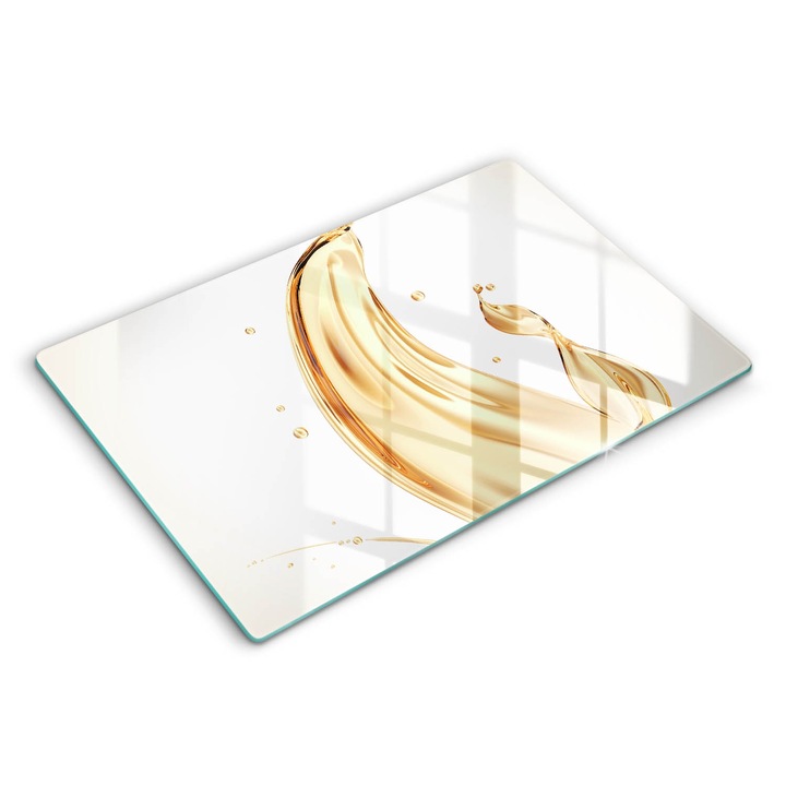 Dekoratív üveg, Wallfluent, olivaolaj, Sárga, 80x52 cm, 010010530040000274976