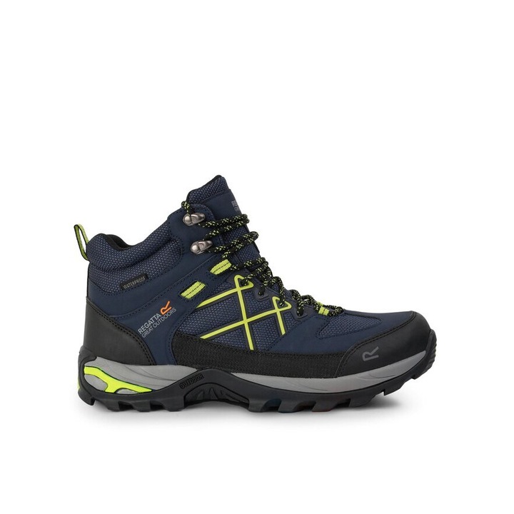 Férfi túracipő, Regatta, 79382, Eco-bőr, Sötétkék