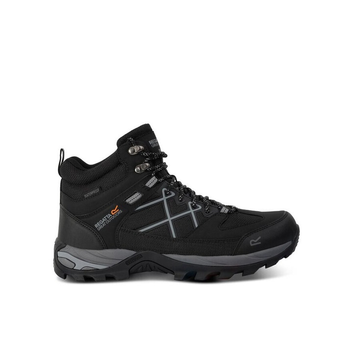 Férfi túrabakancs, Regatta, 79399, Ekobőr, Fekete