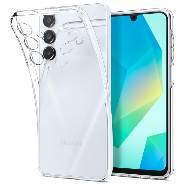 Telefontok kompatibilis Samsung Galaxy A16 4G / 5Gtelefonnal - Spigen Liquid Crystaltelefonnal - átlátszó hátlap tok