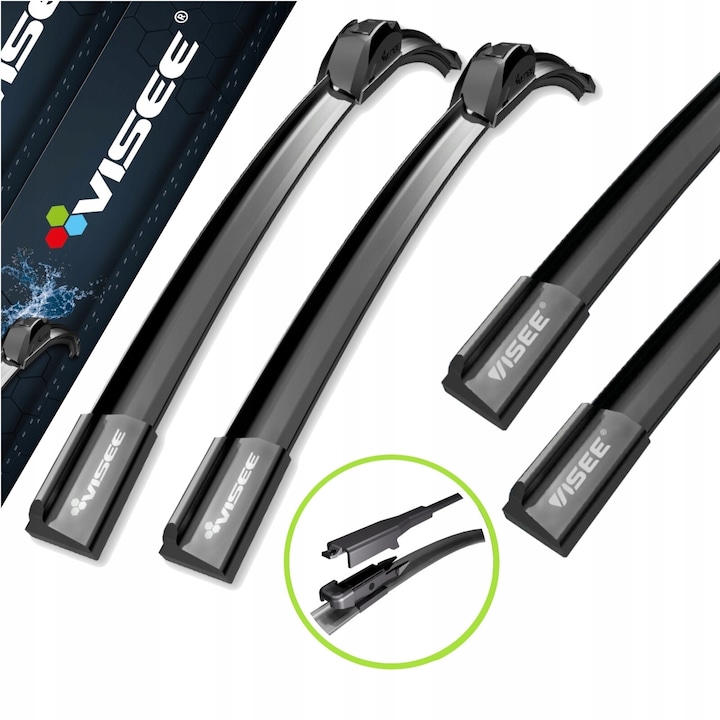 Ablaktörlő lapát szett első 2db 65/38cm, Visee Fiat Punto Grande 2005-2012, Chevrolet Aveo 2011-2017, Fiat Punto 2012-2018, Fiat Punto Evo 2008-2012, Fiat Linea 2007-