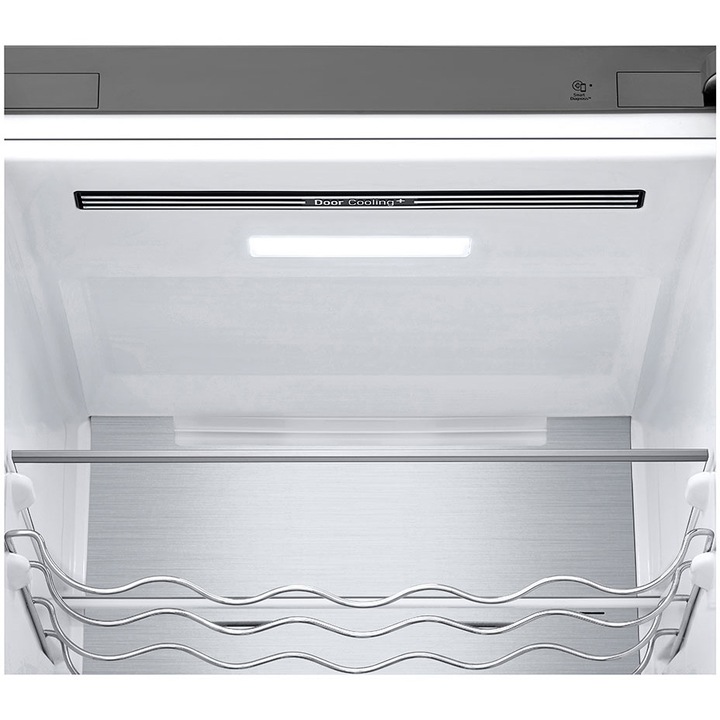 Combina Frigorifica GBV5250DPY, 387 l, No Frost, E-Micom, DoorCooling+, Compresor Smart Inverter, SmartThinQ, Clasa D, H 203 cm, Argintiu