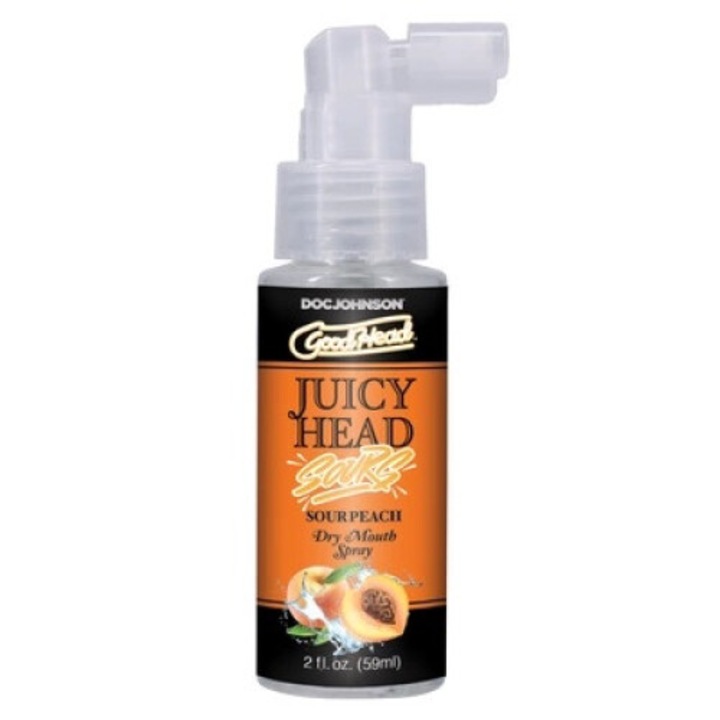 Doc Johnson Szájszárazságra Spray, Savanyú Őszibarack, 60 ml