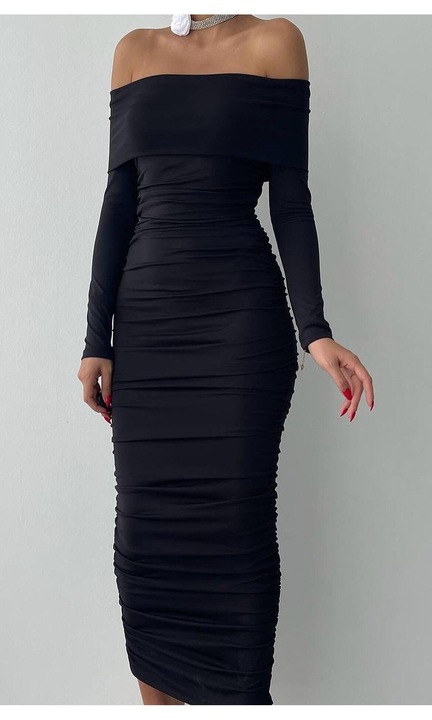 Дамска рокля Celeste, Черен, Черен