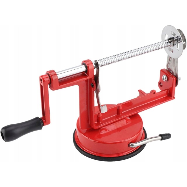 Zöldség-/gyümölcshámozó, Afnue, Rozsdamentes acél, 30 x 10 x 13 cm, Piros