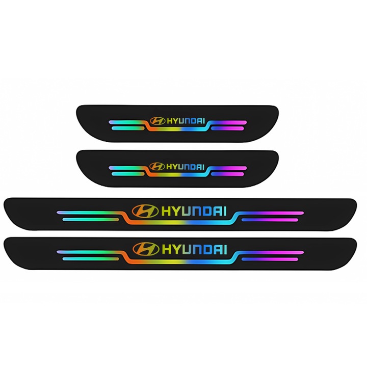 OEM 4 db Hyundai Laser Autó küszöbvédő léc, hátsó lökhárító védő, Tucson Kona i20 Santa Fe tartozékok