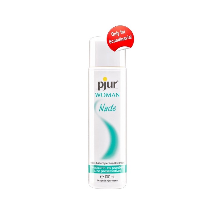 Pjur Woman Nude Síkosító, 100 ml, glicerinmentes, parabénmentes, olajmentes, illatanyagmentes