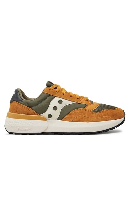 Pantofi barbati, Saucony, 70227, Piele naturala, Verde/Maro, 46 EU