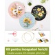 Set de broderie florala cu 3 piese, kit de broderie in cruce pentru incepatori adulti, include modele de plante brodate manual si instructiuni, kit DIY pentru adulti, include cerc de brodat, ate si ace