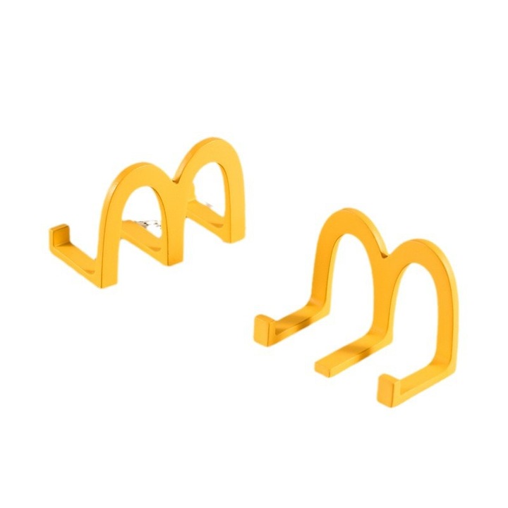 Mobiltelefon tartó, sárga, 6x8x4cm