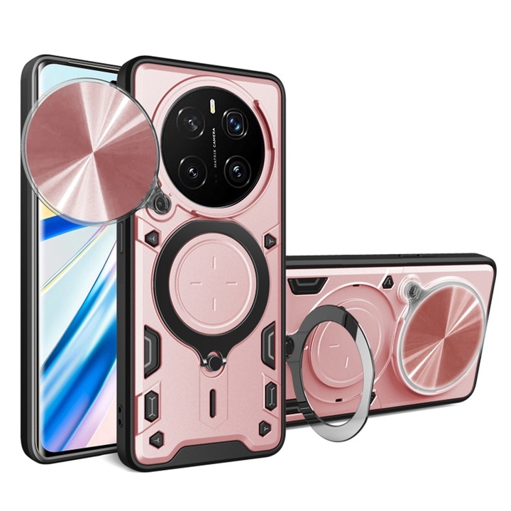Калъф за honor magic7 pro - guard pro anti-spy - розово злато