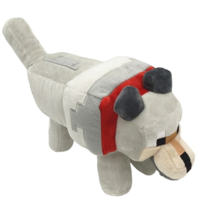 Plüss játék, AjieQaQ, Minecraft puha kutya, 35x22cm, többszínű