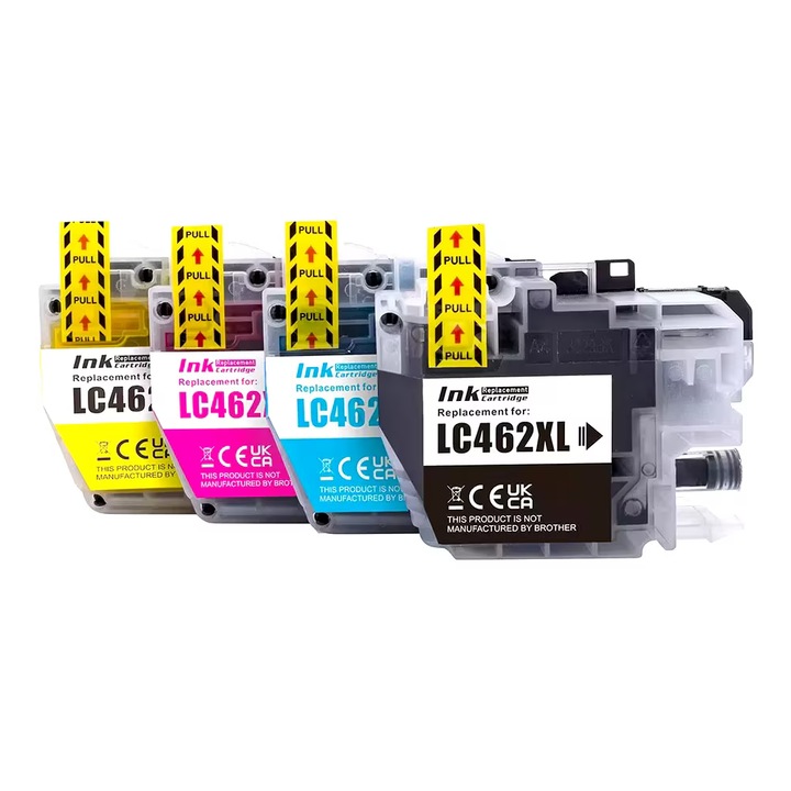 4 tintapatron készlet, HQ-WB, kompatibilis Brother LC462XL, 3000 oldal fekete, 1500 oldal színes, Brother MFC-J2340DW, MFC-J3940DW, MFC-J3540DW