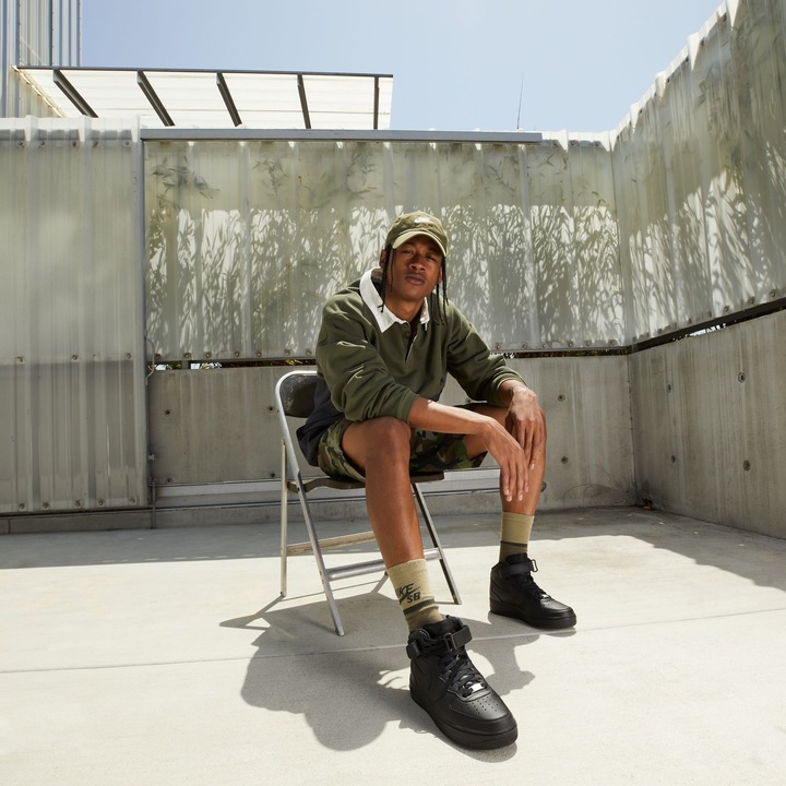 Pantofi sport Nike Air Force 1 Mid '07 Le Black, Negru