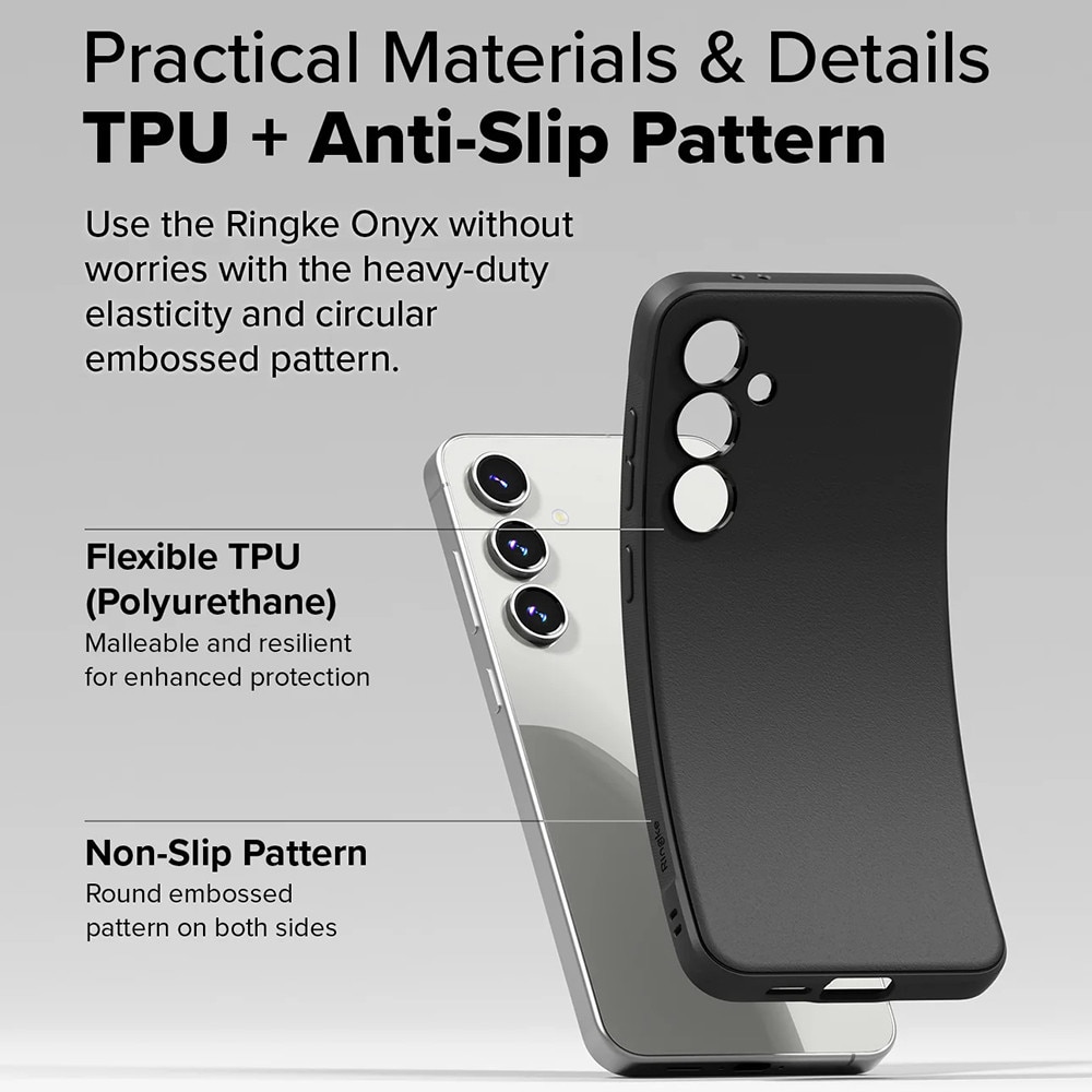 Husa pentru Samsung Galaxy S24 FE, din TPU, Ringke, Culoare Negru