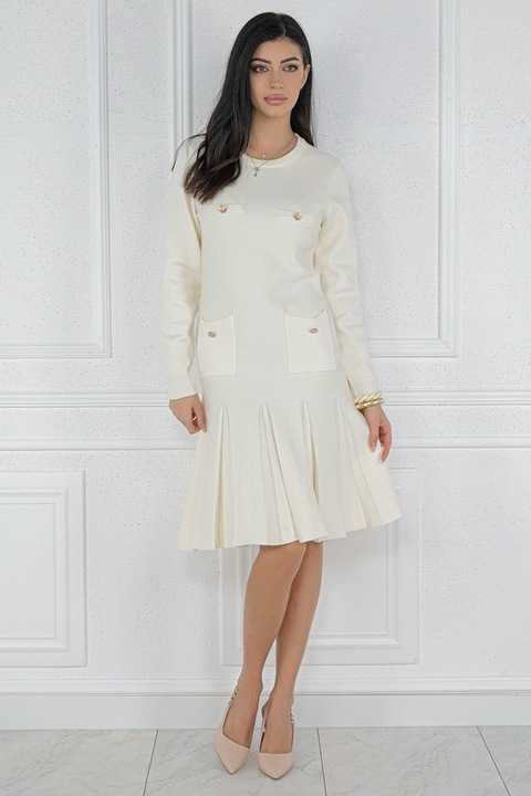 Rochie midi tricotata cu buzunare Roh DR4721