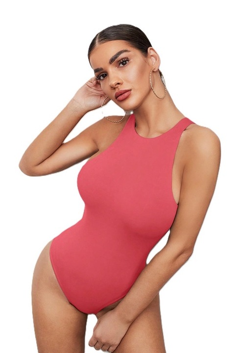 Body Dama, Bodysuit Tip Maieu, Roz Pal, Roz deschis