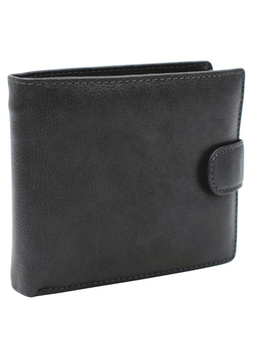 Мъжки портфейл, HASSION, кожа, 241, сив
