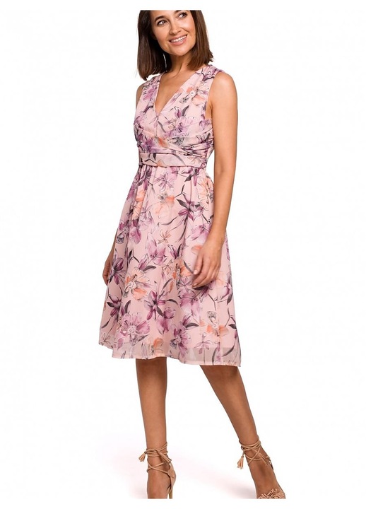 Рокля 590306, Stylove, полиестер, розово