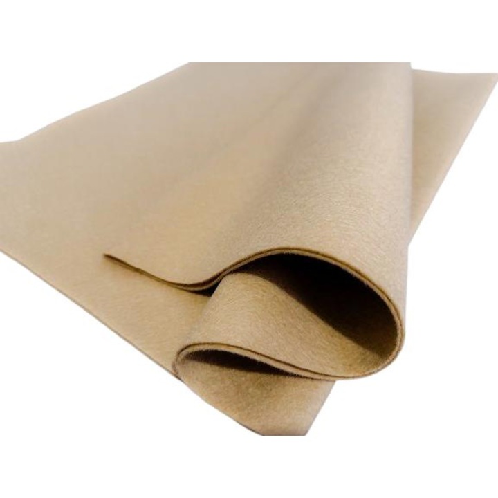 Fetru/pasla din lana 100%, moale 1.2mm, 50*80cm - crem
