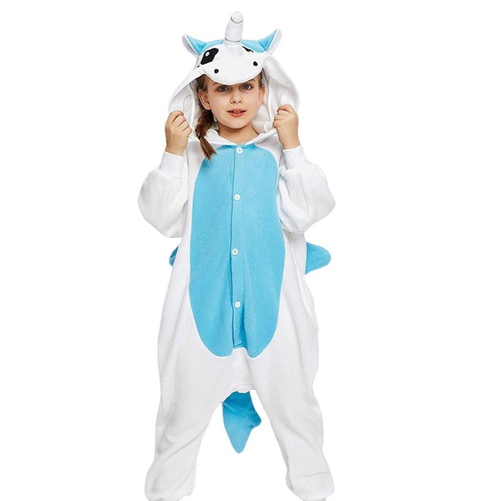 Onesie Kigurumi Pajamas Costume White Unicorn