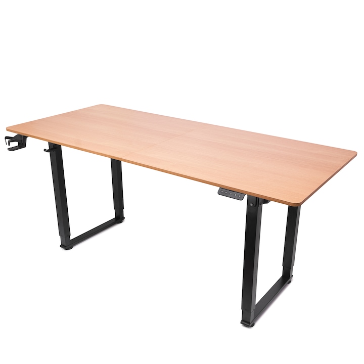 Електрическо бюро с регулируема височина, Dr.Shield Nova, двоен мотор, 180 x 80 x 70 CM - дъб