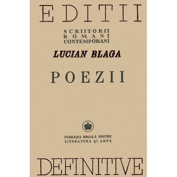 Poezii Carte De Lucian Blaga Emag Ro