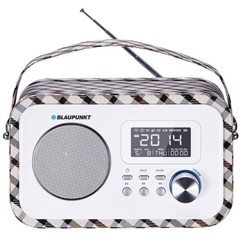 Radio portabil Blaupunkt PP25GR, Bluetooth, White Radio portabil Blaupunkt PP25GR, Bluetooth, White
