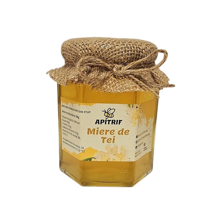 Miere de tei, APITRIF, 100% naturala, 370 g