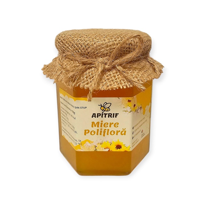 Miere Poliflora, APITRIF, 100% naturala, 370 g