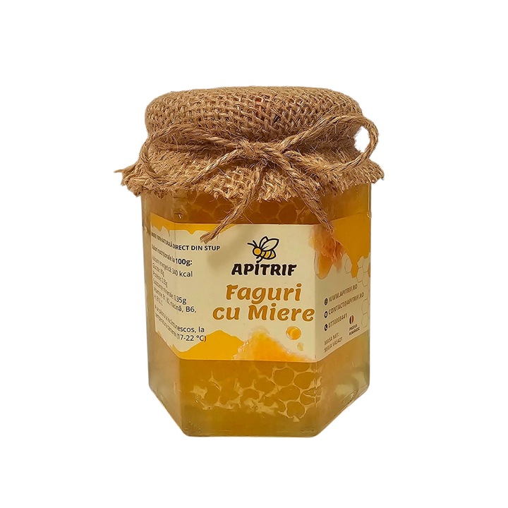 Faguri cu miere, APITRIF, 100% Natural, 370 g