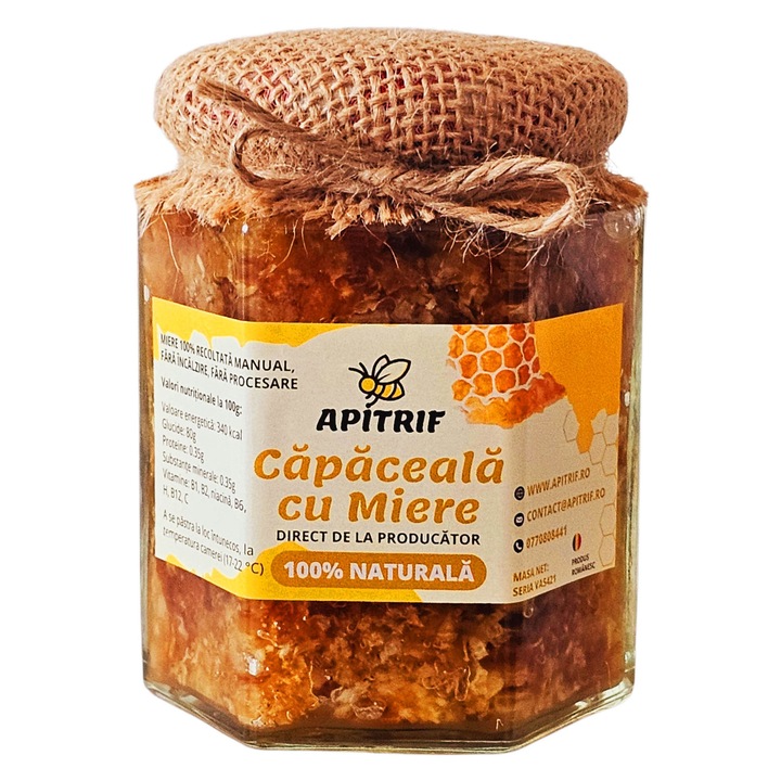 Capaceala cu miere direct de la apicultor stupina APITRIF