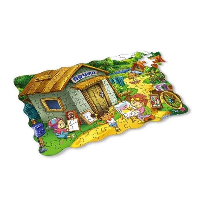 Klasszikus kirakós játék 28 nagyméretű darabból, 3 éves kortól, Little Painter, 20 x 28 cm, több színű